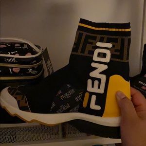 Fendi x Fila Sock Running Shoes